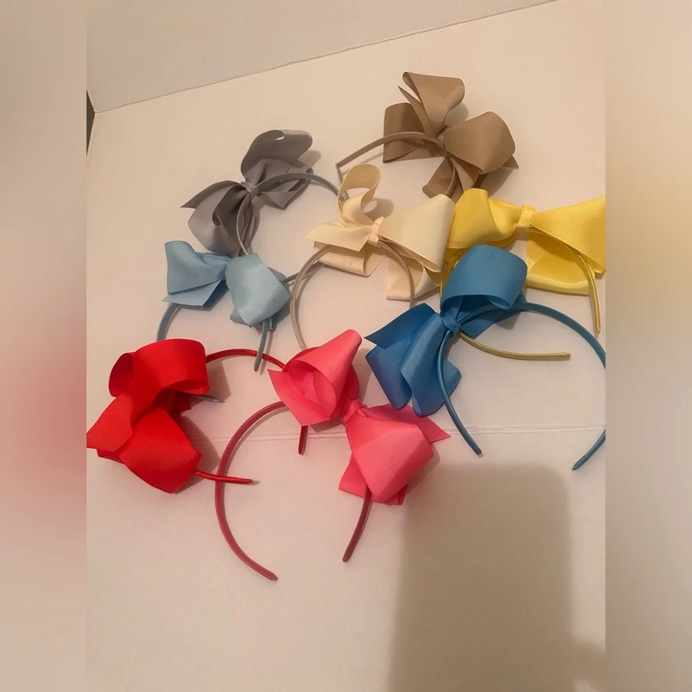 8 Grosgrain Bow Headbands